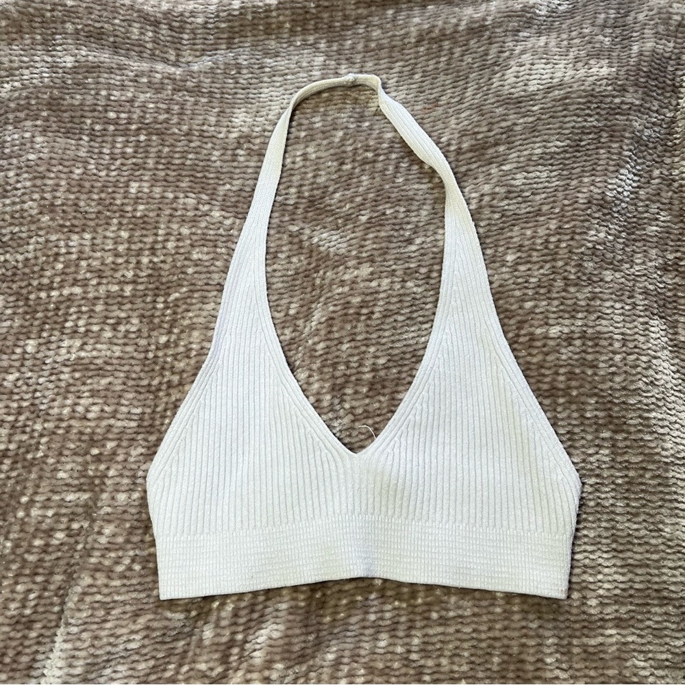 Djerf Avenue White Mini Sugar Top